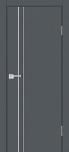 Товар Межкомнатная дверь P-20 AL  молдинг Графит матовый