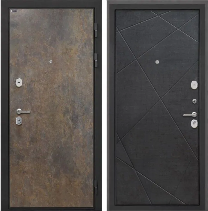 Фото Дверь Интекрон Сицилия Remix (фурнитура хром) Гранж DIS007188