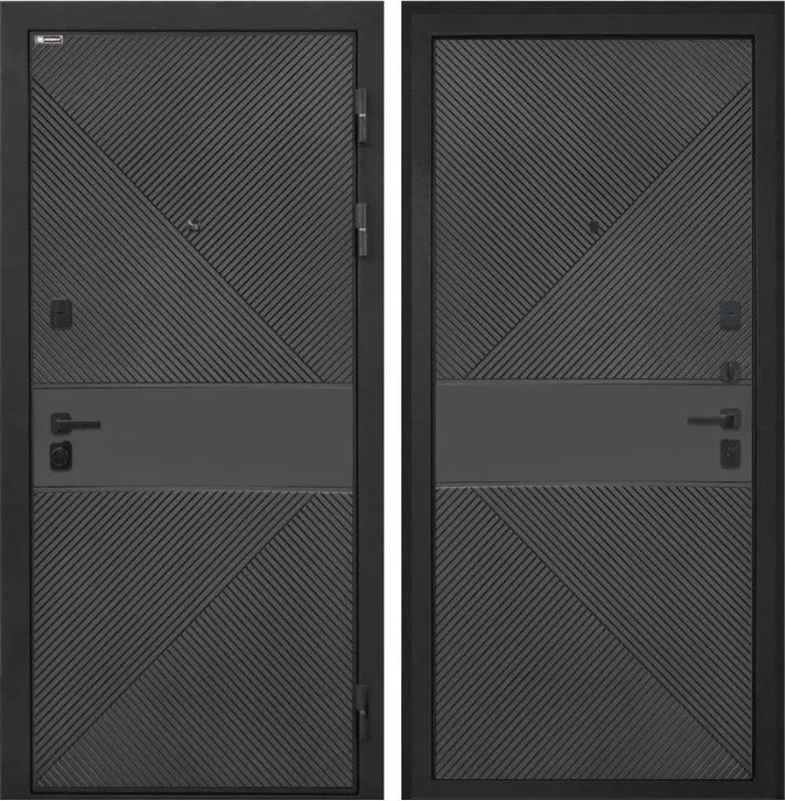 Фото Дверь Интекрон Профит Black (фурнитура черная) ФЛ-613 черный (крашеный) DIS007187