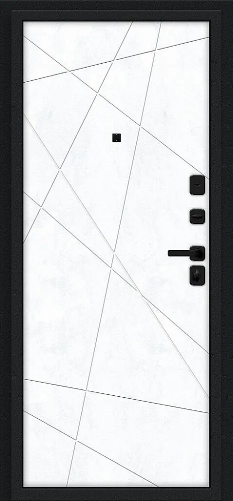 Товар Дверь Граффити-5/SBlack Букле черное/Snow Art BR6188