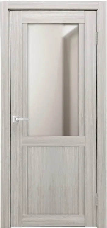 Фото Межкомнатная дверь Легенда К-12 тон Белая лиственница Зеркало