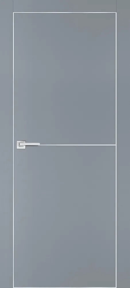 Фото Межкомнатная дверь PX-19 AL кромка с 4-х ст. Серый матовый